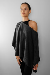 versa throw styled as poncho