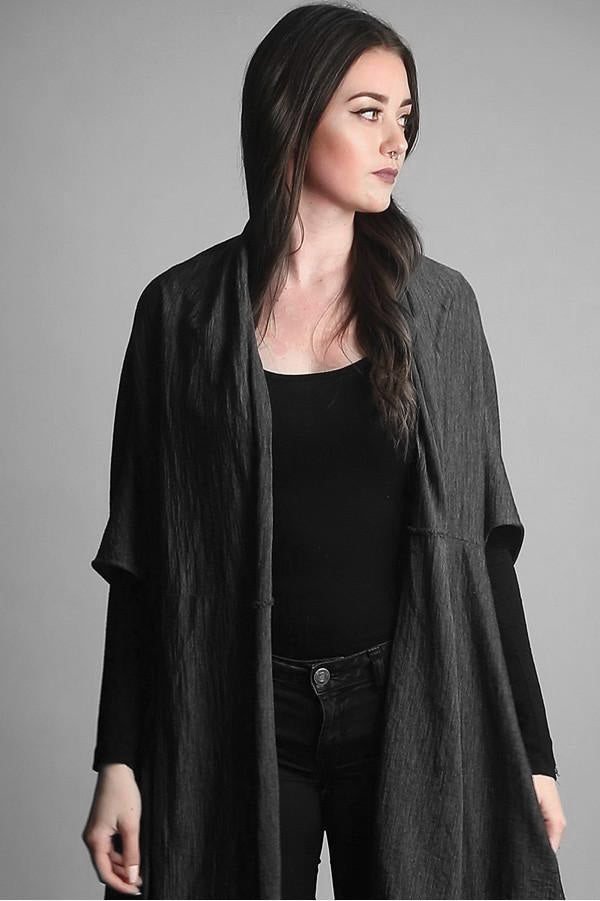 versa throw styled as shawl